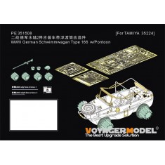 1/35 WWII Schwimmwagen Type 166 w/Pontoon Detail Set for Tamiya #35224