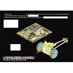 1/35 WWII German 37mm PaK35/36 PE Upgrade Set for Bronco/Riich kit