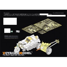 1/35 WWII German Sd.Kfz.2 Kettenkrad with PaK35/36 PE Upgrade Set for Dragon kit