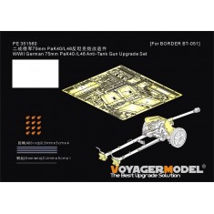 1/35 WWII German 75mm PaK40 L/46 PE Upgrade Set for Border kit