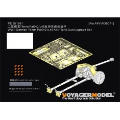 1/35 WWII German 75mm PaK40 L/46 PE Upgrade Set for AFV Club kit