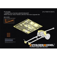 1/35 WWII German 75mm PaK40 L/46 PE Set with Gun Barrel for Tamiya kit