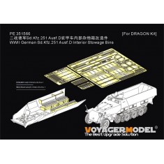 1/35 WWII Sd.Kfz.251 Ausf.D Interior Stowage Bins for Dragon Kits