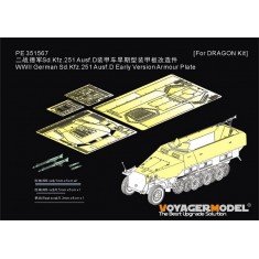 1/35 WWII Sd.Kfz.251 Ausf.D Early Version Armour Plate for Dragon Kits