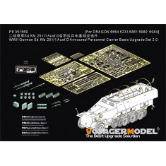 1/35 WWII Sd.Kfz.251/1 Ausf.D Basic Detail Set 2.0 for Dragon kit