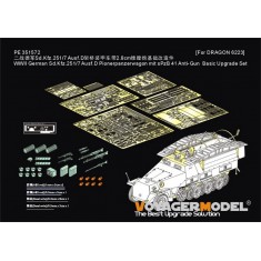 1/35 WWII German Sd.Kfz.251/7 Ausf.D with sPzB41 PE Upgrade Set for Dragon kit