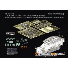 1/35 WWII German Sd.Kfz.251/7 Ausf.D PE Upgrade Set for Dragon/Das Werk kit