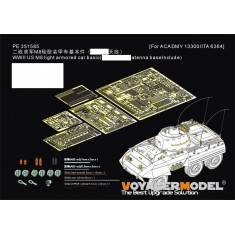 1/35 WWII US M8 Armoured Car PE Upgrade Set for Academy/Italeri kit