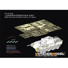 1/35 WWII German Panther Ausf.A Early PE Upgrade Set for Hobby Boss kit