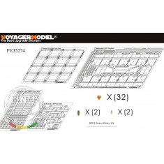 1/35 Modern Merkava Mk.IV MBT Side Skirts for Academy kit #13213