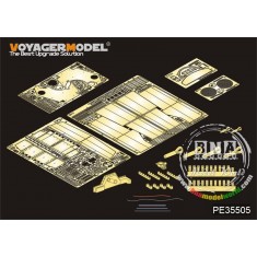 Upgrade Photo-etched set for 1/35 WWII German E-50 Tank (for Trumpeter 01536)
