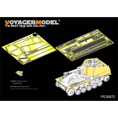 1/35 WWII German Self-propelled Howitzer Wespe Fenders & Armour Plate for Tamiya 35200