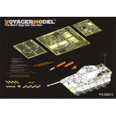 1/35 WWII German Sd.Kfz.182 King Tiger (Hensehel Turret) Detail Set for Meng Models TS031