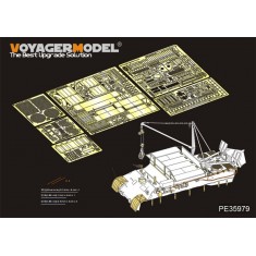 1/35 WWII German Bergepanther Ausf.A (Early, Panther A holders) Detail Set for Takom 2101