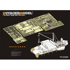 1/35 WWII German Bergepanther Ausf.A (Late, Panther G holders) Detail Set for Takom 2101