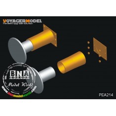 1/35 WWII German Railway Cars Functional Buffers & Tow Hooks for All