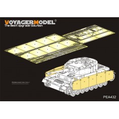 1/35 WWII German PzKpfw.IV Ausf.G Late Production Schurzen for Border Model #35001