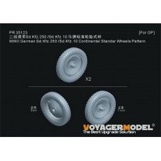 1/35 WWII German Sd.Kfz.250 /Sd.Kfz.10 Continental Standar Wheels Pattern 