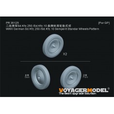 1/35 WWII German Sd.Kfz.250 /Sd.Kfz.10 Semperit Standar Wheels Pattern