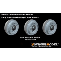 1/35 Pz.Kpfw.III Damaged Road Wheels for Dragon kit