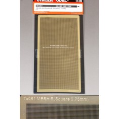 Metal Mesh 4x4 Square B for Universal Use (Square 0.75mm, Sheet size: 180mmx90mm)
