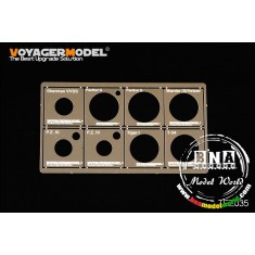 1/48 WWII AFV Road Wheels Stenciling Templates for Tamiya kit