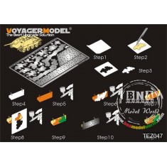 1/35 WWII German AFV Disc Pattern Camouflage Masking Stencil Vol.3 (for Hetzer)