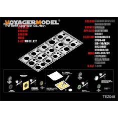 1/35 Modern AFV Road Wheels Stenciling Templates Ver. 2 for Meng/AFV/Academy/Bronco 