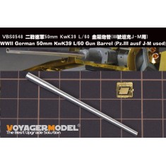 1/35 WWII German Pz.III 50mm KwK39 L/60 Gun Barrel for Takom kits