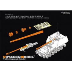 1/35 WWII German Marder 1 75mm Pak 40 Barrel (Early version) for Tamiya #35370