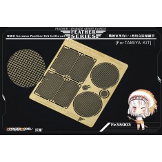 1/35 WWII German Panther D Grills Set for Tamiya kit (1 Photo-Etched Sheet) 
