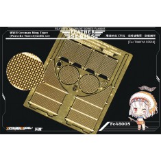 1/48 WWII German King Tiger (Porsche Turret) Grills set for Tamiya kit #32539