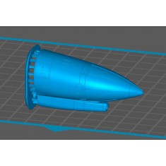 1/48 F-4EJ Kai Radome (intake closed), Pitot Tube and AOA for Hasegawa kits