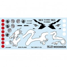 Decals for Egg Plane JASDF F-15J 2003TAC Meet 303TFS White Dragon