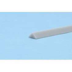 Styrene/PS Right Angle Triangle Stick (side: 5.00mm, length: 250mm, 4pcs, gray)