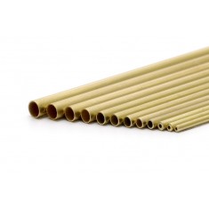 New C Pipe - Round Brass Tube (diameter: outer 2.8mm, inner 2.35mm, L: 130mm, 2pcs)