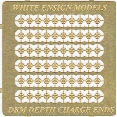 1/350 Kriegsmarine Depth Charge End Caps Detail-up Set (1 Photo-Etched Sheet)    