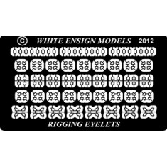 1/72, 1/48, 1/32 Rigging Eyelets Set (1 Photo-Etched Sheet)