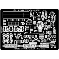 1/72 Fairey Swordfish Detail-up Set for Airfix kit (1 Photo-Etched Sheet)