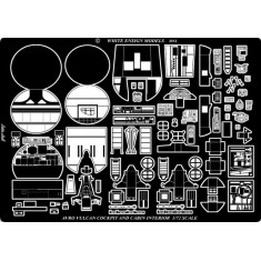1/72 Avro Vulcan Interior Detail-up Set for Airfix kit (2 Photo-Etched Sheets)