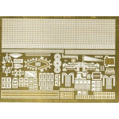 1/700 WWI HMS Tiger Battlecruiser Detail-up Set for Combrig kit (1 Photo-Etched Sheet)