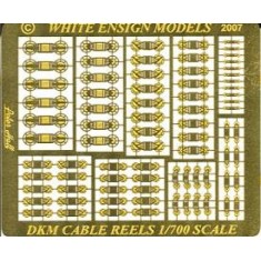 1/700 Kriegsmarine Cable Reels Set (1 Photo-Etched Sheet)