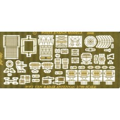 1/700 WWII USN Radars Set (1 Photo-Etched Sheet)