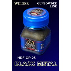 Gunpowder Line Black Metal Pigments Powders (50ml)