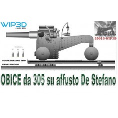 1/35 Obice Da 305 Su Affusto De Stefano Howitzer FIRING Version