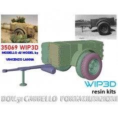 1/35 Ammunition Trailer for Dov.51 Resin Kit