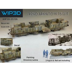 1/35 Treno Armato Iv 76/2/T di Licata with 2 Figures