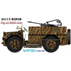 1/35 AS43 with Breda 20mm Gun, Raised Side Panels