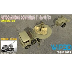 1/72 Dovunque 51 Da 90/53 Anti-tank Self-propelled Truck-mounted Gun Cannibal Kit