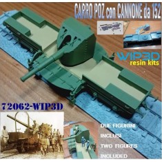 1/72 Poz Car with 152/40 Cannon and 2 Figures